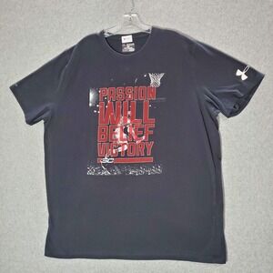 Under Armour Men Shirt 2XL Black Stephen Curry Passion Will Belief Victory Tee